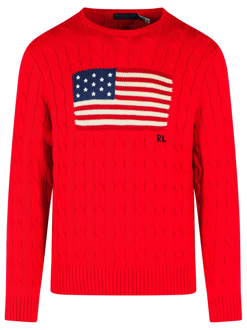 Polo Ralph Lauren Polo Ralph Lauren Pink Cotton Sweater Red Men - World Class Fashion