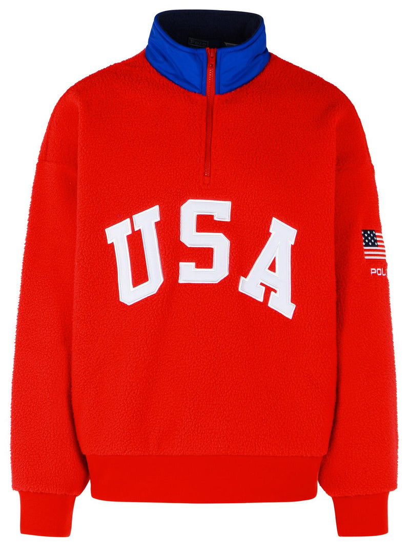 Polo Ralph Lauren Polo Ralph Lauren Red Polyester Fleece Men - World Class Fashion