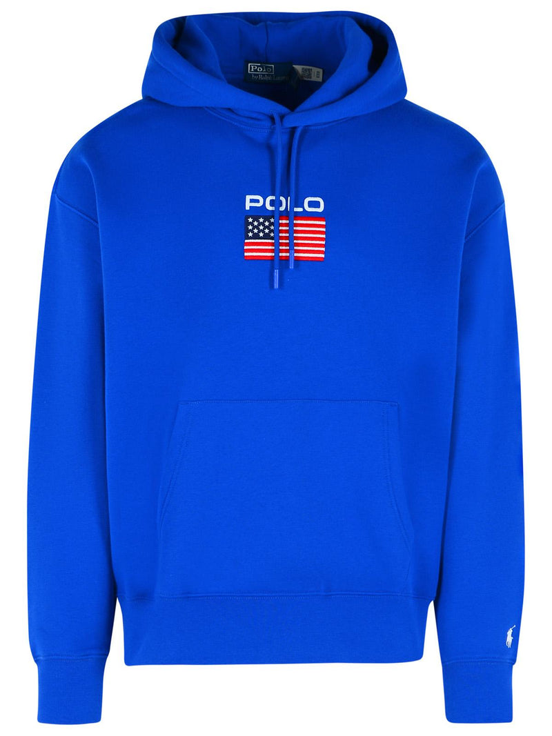 Polo Ralph Lauren Polo Ralph Lauren SPORT Sweatshirt Blue Cotton Blend - World Class Fashion