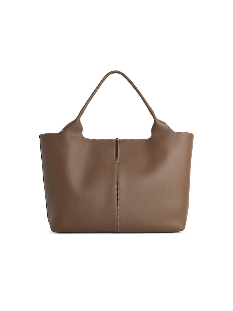 Tod’s Bolso shopping Tod's de piel marrón, mediano-pequeño - World Class Fashion