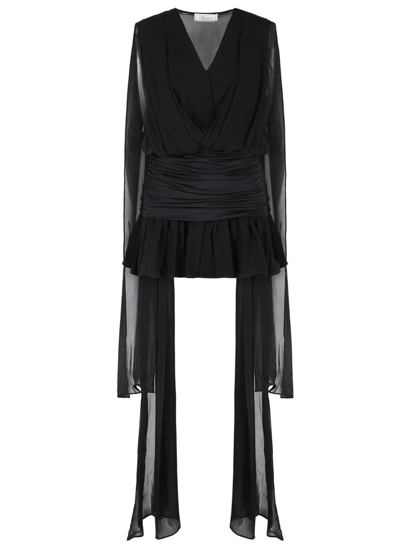 Blumarine Blumarine Viscose Georgette Dress Black Women - World Class Fashion