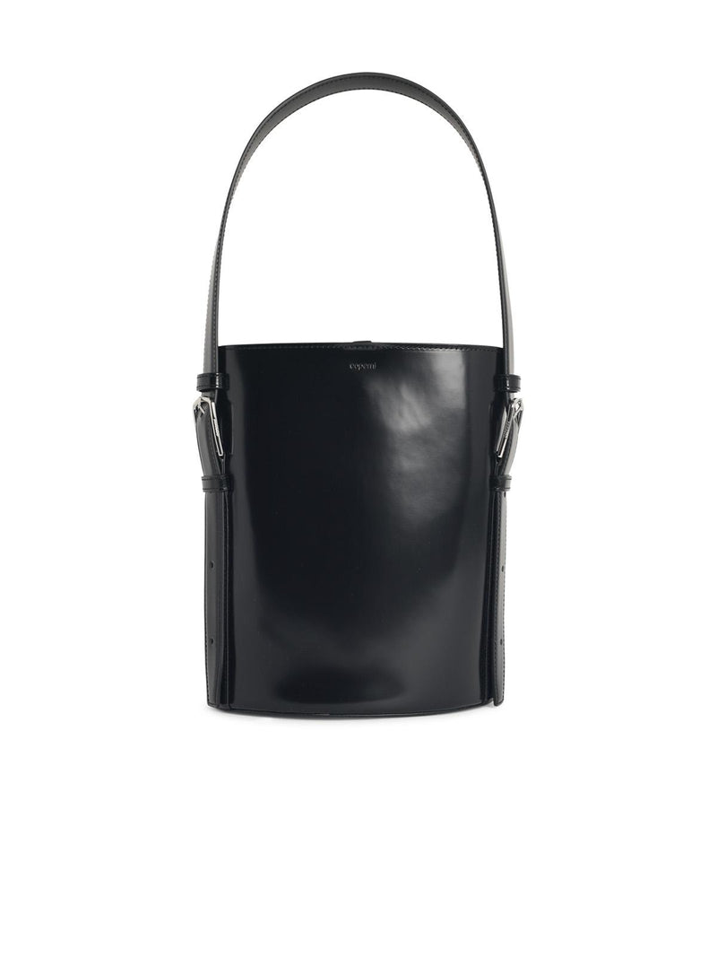 Coperni Bolso Coperni ERCONOMIC Bucket de cuero negro - World Class Fashion