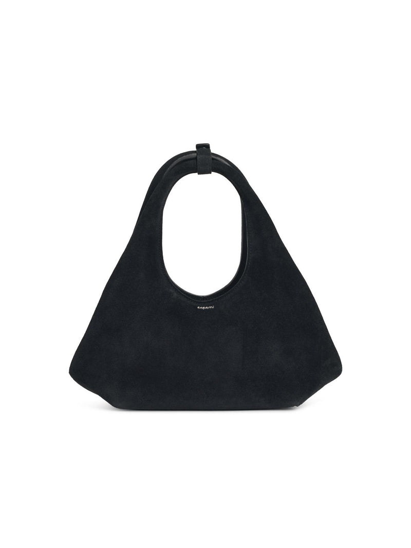 Coperni Bolso mini plegado de ante negro Coperni para mujer - World Class Fashion