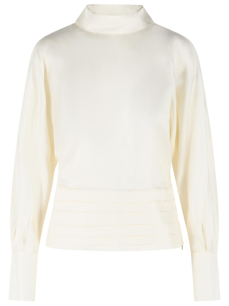 Róhe Róhe 'TUXEDO' Cream Silk Blouse - World Class Fashion