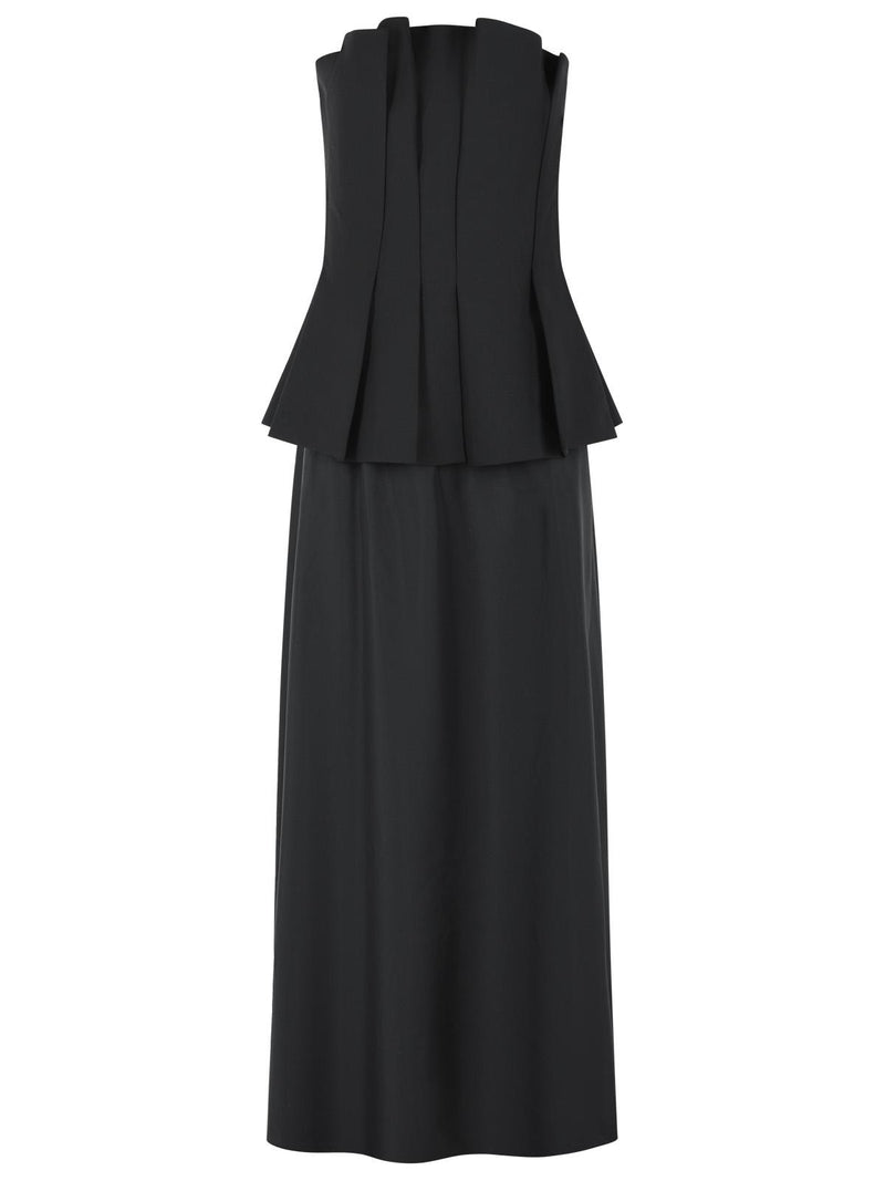 Róhe Róhe Bustier Black Wool Blend Dress - World Class Fashion