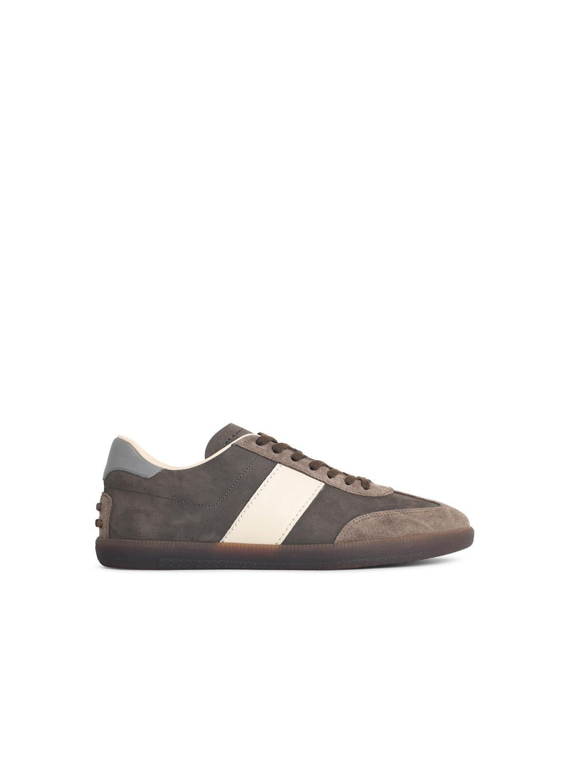 Tod’s Tod's TOD'S Tabs Suede and Nubuck Sneakers Brown - World Class Fashion