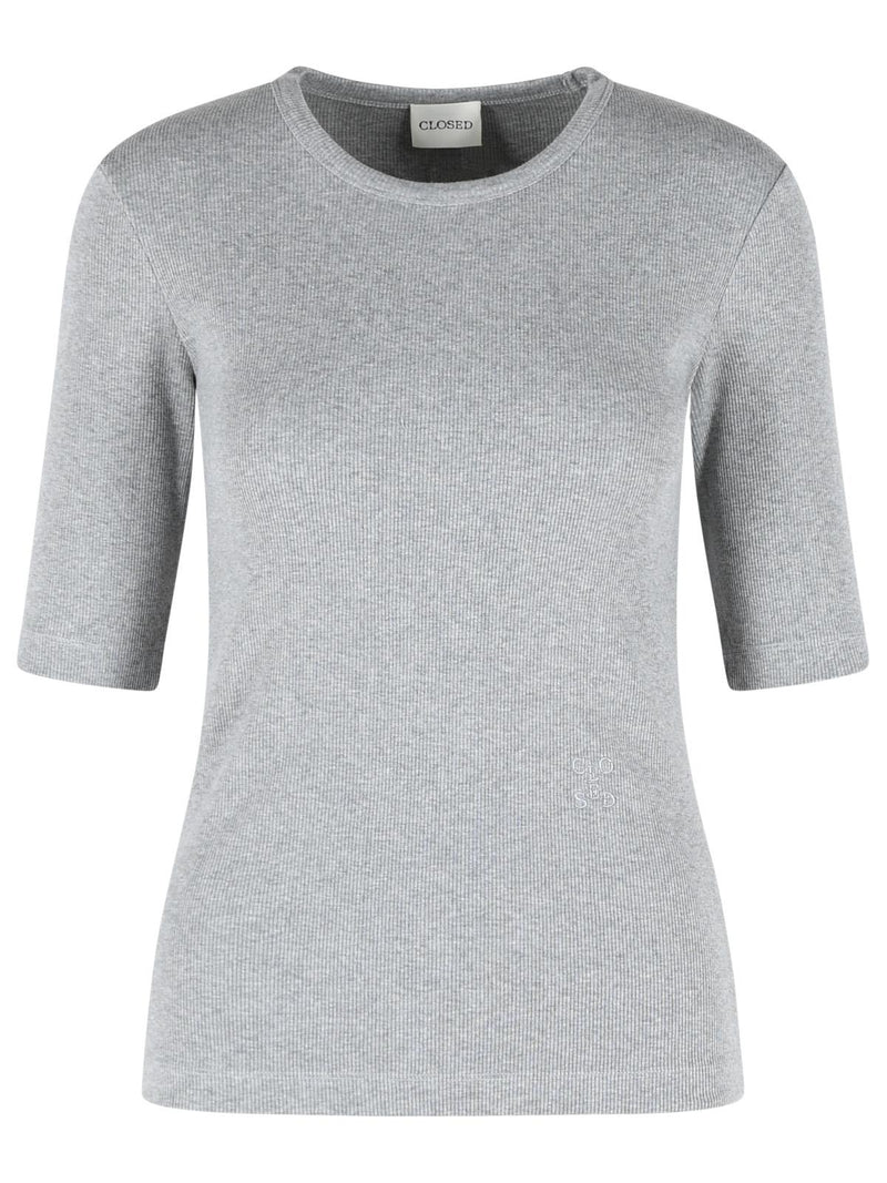 Closed Closed Women Polo Shirt Gray - World Class Fashion