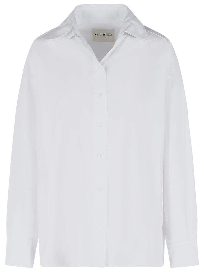 Closed Closed 'CAPE' White Cotton Shirt Women - World Class Fashion