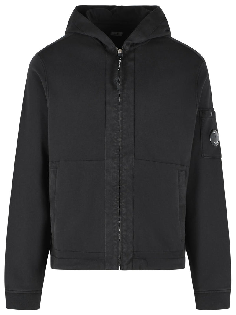 C.P. Company Sudadera de Algodón Negra C.P. Company para Hombre - World Class Fashion