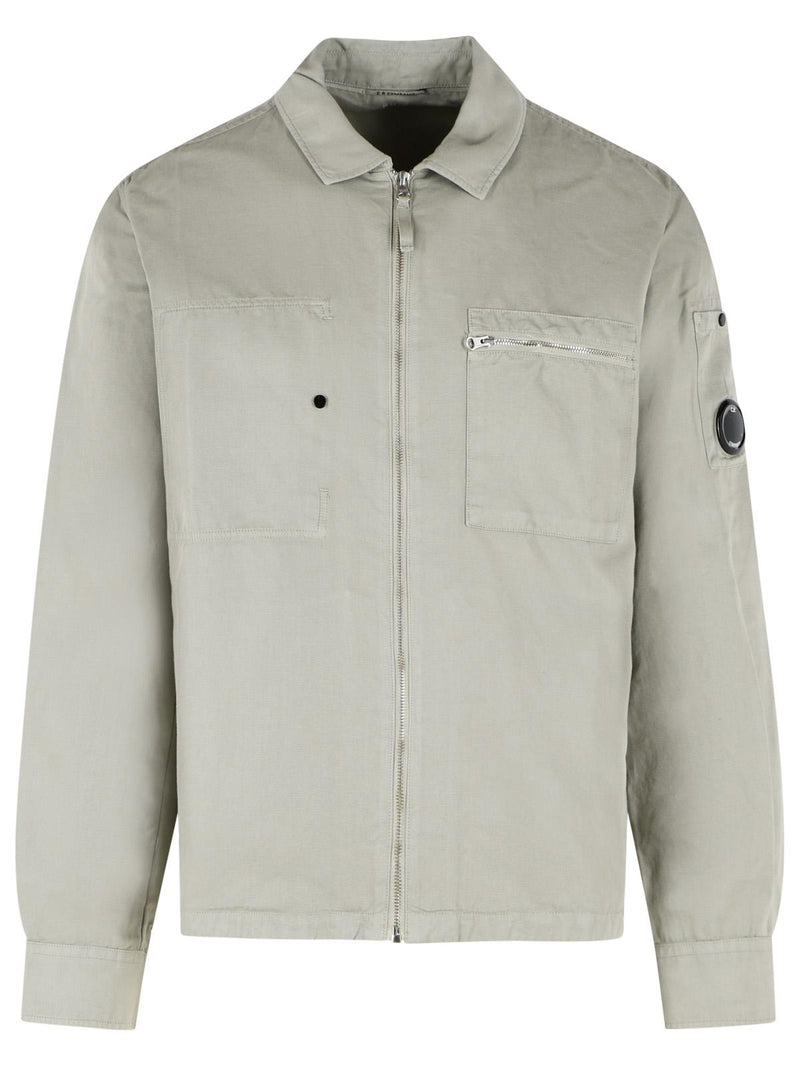 C.P. Company C.P. Company Taupe Linen Blend Jacket Beige - World Class Fashion