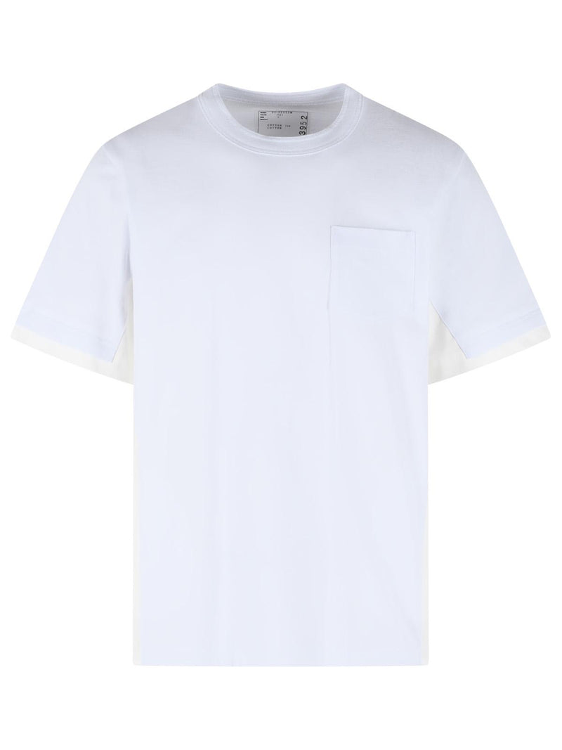 Sacai Sacai White Cotton Polo Shirt Men - World Class Fashion