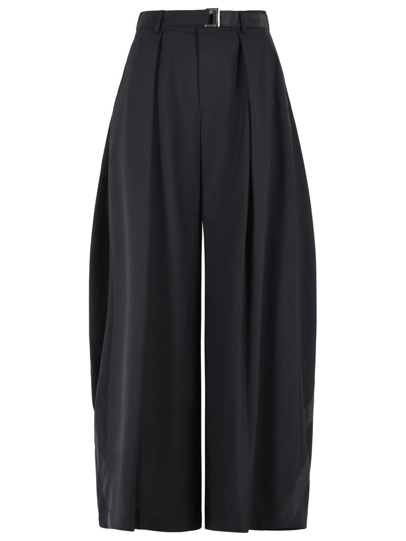 Sacai Sacai Traje Negro Pantalones de Lana para Mujer - World Class Fashion