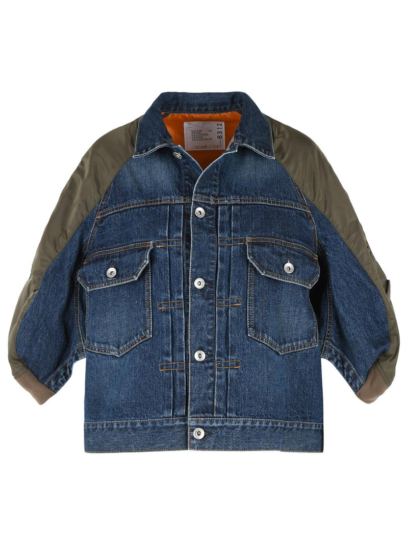 Sacai Chaqueta vaquera de algodón azul Sacai para mujer - World Class Fashion