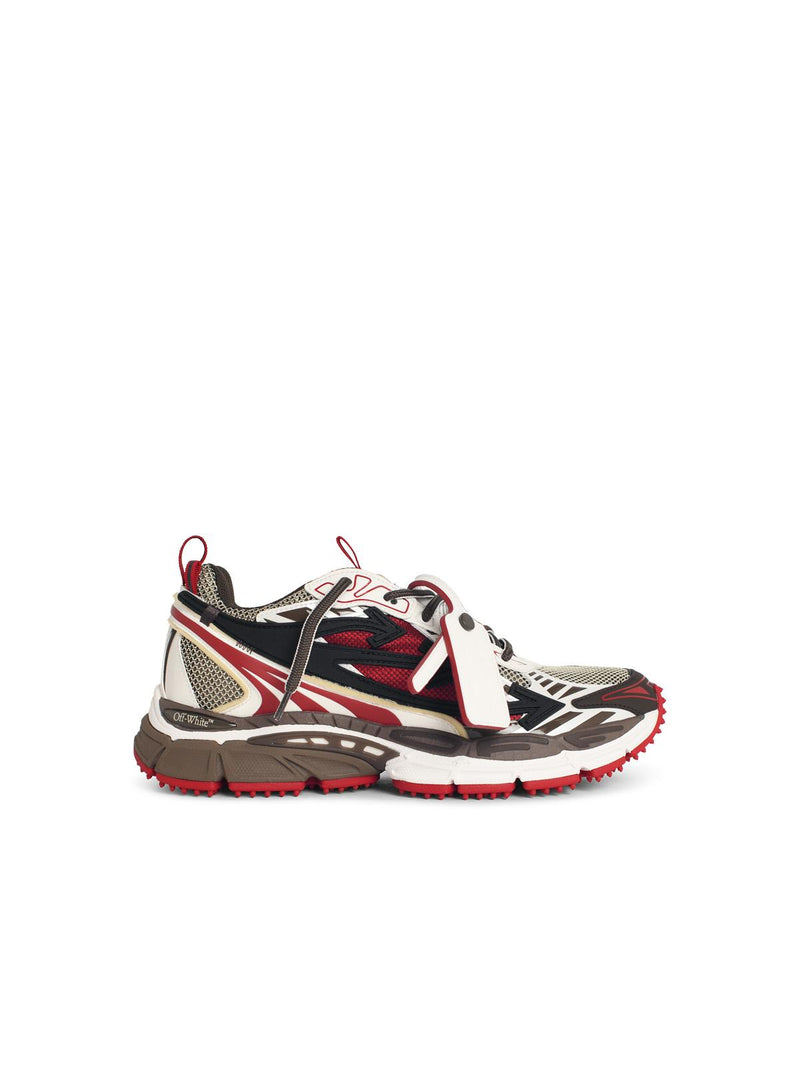 Off-white Off-white BE Right Back Red Leather Sneakers - World Class Fashion