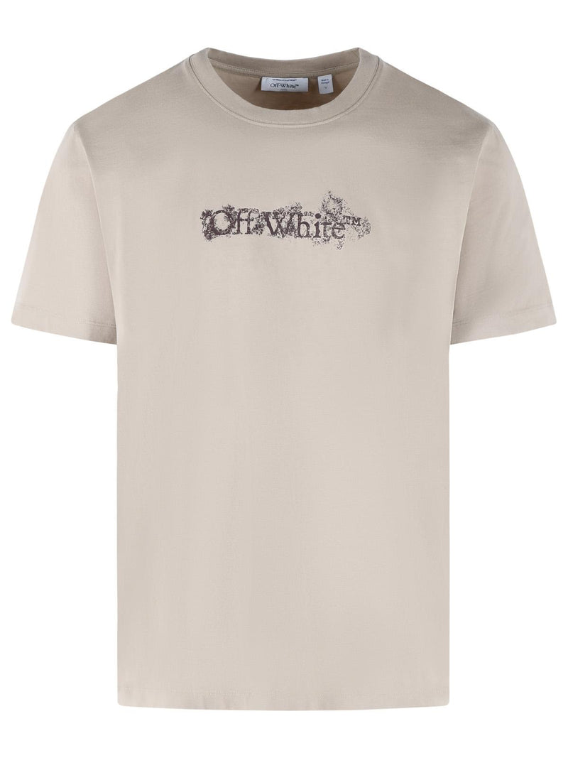 Off-white Off-white Heraldic Taupe Cotton T-shirt Grey Men - World Class Fashion