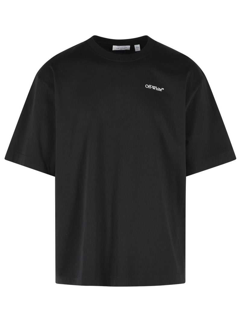 Off-white Off-white 'HALF Arrow' Black Cotton T-shirt - World Class Fashion