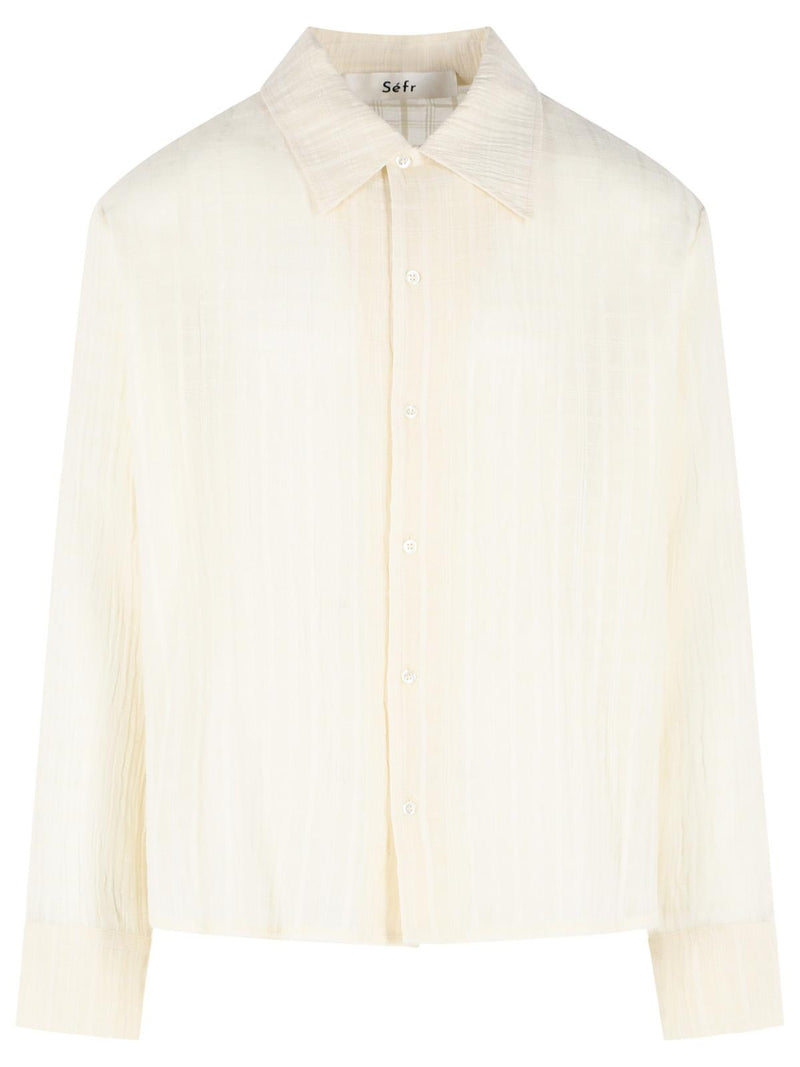 Sefr Sefr Ignacio Cotton Shirt Cloud White - World Class Fashion
