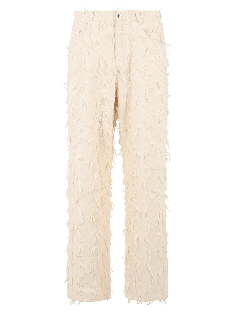 Sefr Sefr Nikos White Cotton Jeans - World Class Fashion