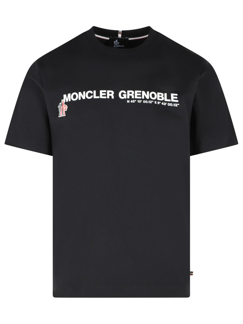 Moncler Grenoble Moncler Grenoble Black Stretch Cotton T-shirt - World Class Fashion