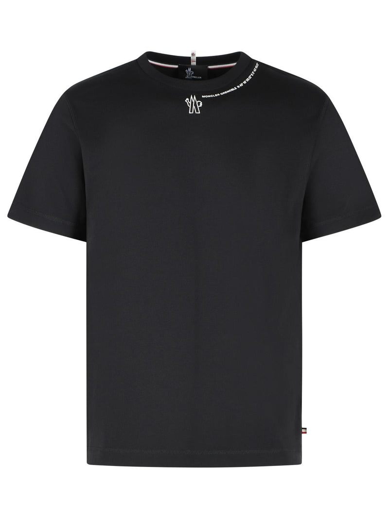 Moncler Grenoble Moncler Grenoble Black Cotton Polo Shirt - World Class Fashion