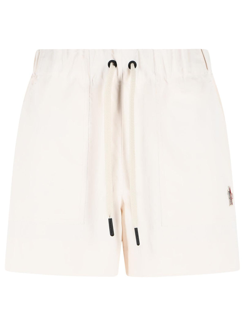 Moncler Grenoble Pantalones cortos técnicos Moncler Grenoble 'FROISSÉ' Blanco Marfil - World Class Fashion