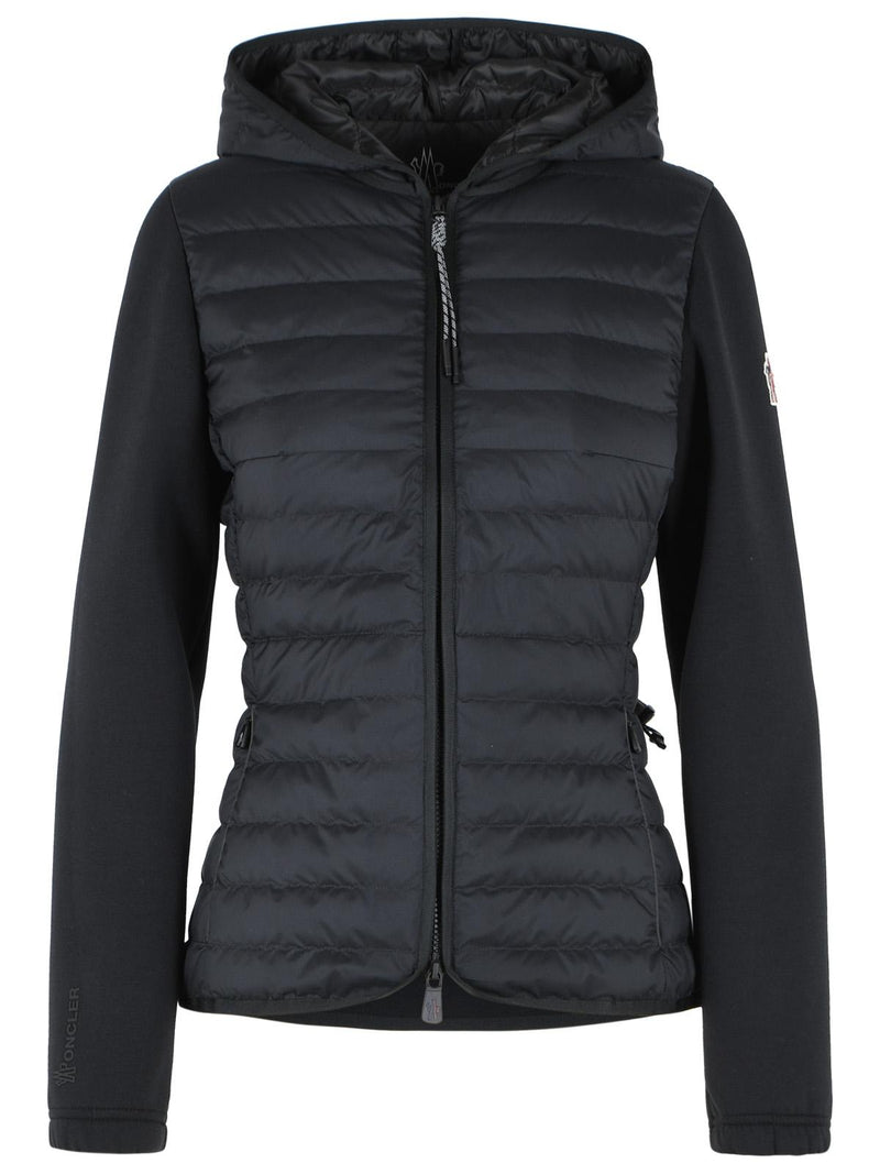 Moncler Grenoble Sudadera con capucha Moncler Grenoble Padded negra para mujer - World Class Fashion