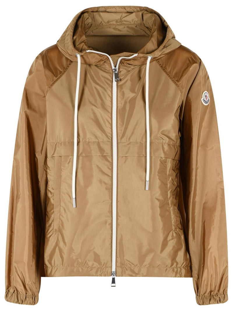 Moncler Moncler Coquelicot Camel Beige Hooded Jacket - World Class Fashion