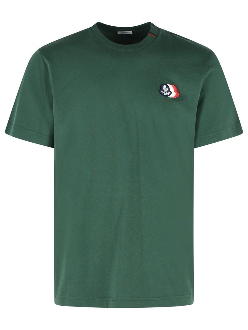 Moncler Moncler Cotton Polo Shirt Green Men - World Class Fashion