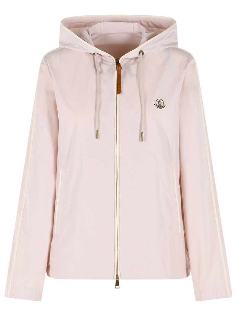 Moncler Moncler SARRACENIA Hooded Jacket Light Pink Women - World Class Fashion