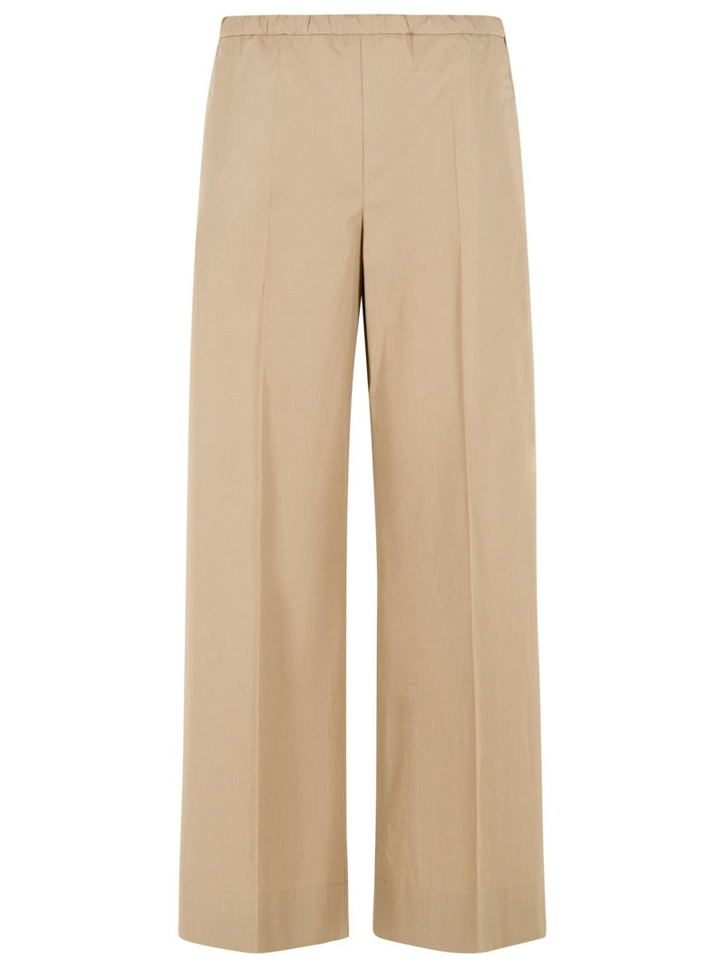 Moncler Moncler Cotton Trousers Beige Women - World Class Fashion