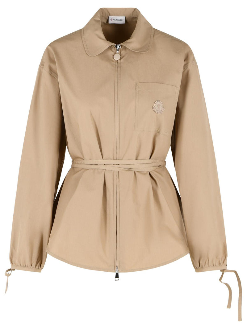 Moncler Moncler Beige Cotton Shirt Women - World Class Fashion