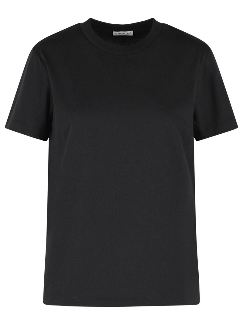 Moncler Moncler Black Cotton Polo Shirt Women - World Class Fashion