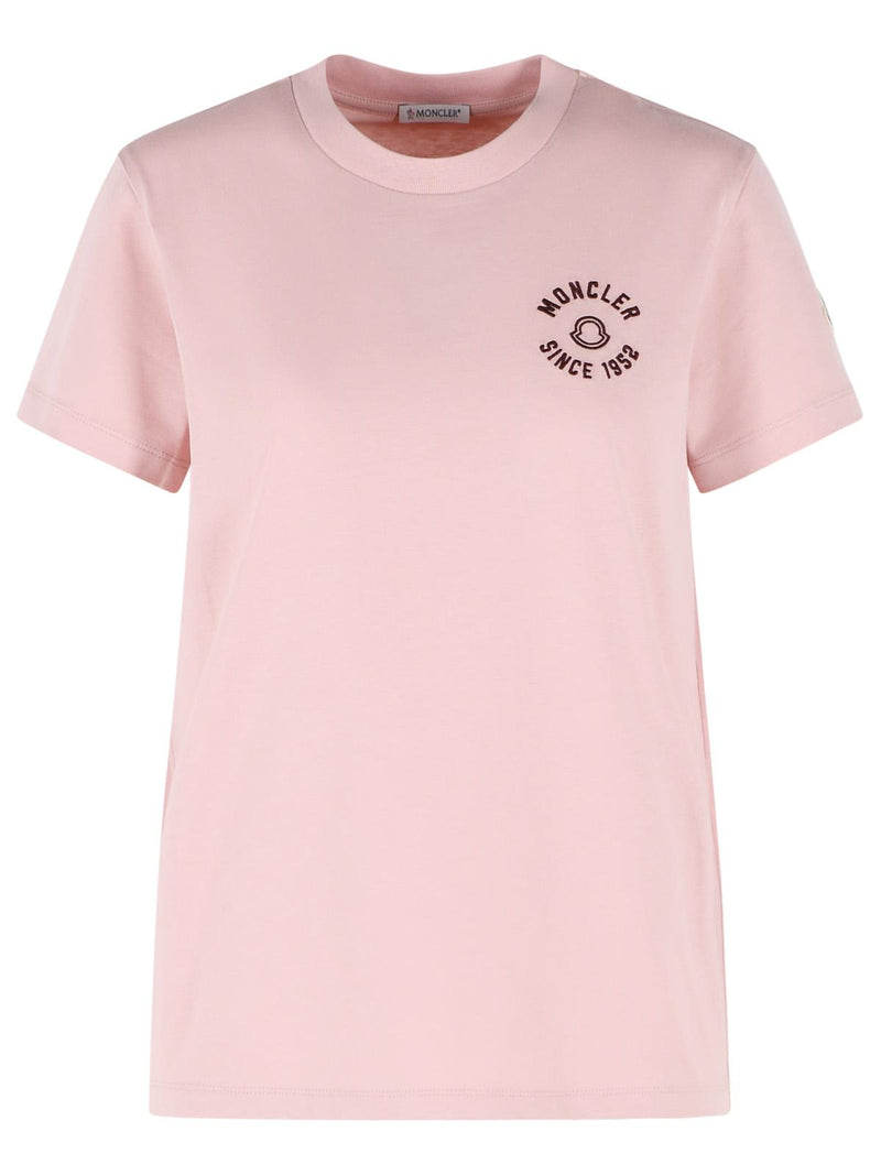 Moncler Moncler Cotton Polo Shirt Pink Women - World Class Fashion