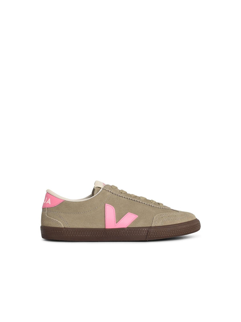 Veja Veja VOLLEY Taupe Suede Sneakers - World Class Fashion