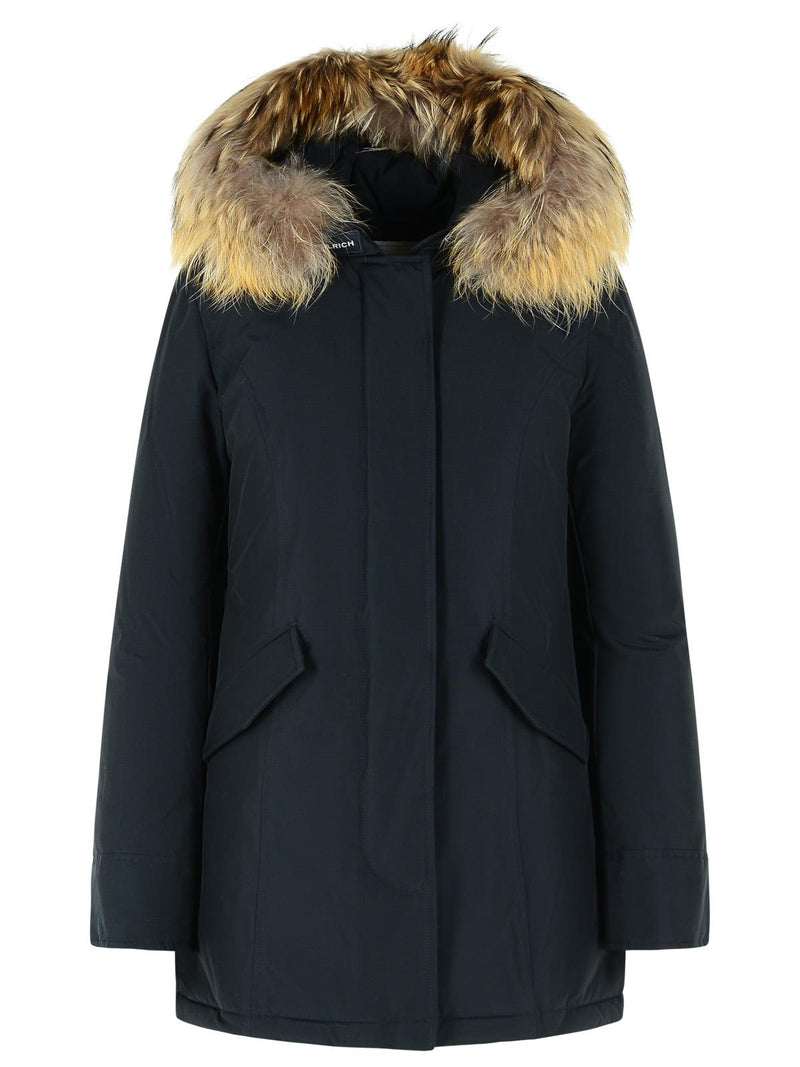 Woolrich John Rich & Bros Woolrich John Rich & Bros Arctic Navy Parka - World Class Fashion