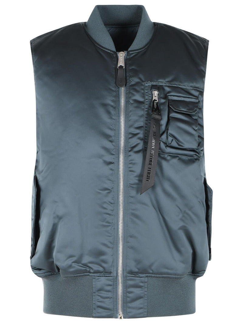 Alpha Industries Chaleco Alpha Industries de nailon, color azul petróleo - World Class Fashion