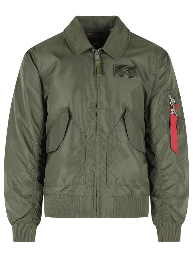 Alpha Industries Alpha Industries CWU Green Nylon Jacket - World Class Fashion