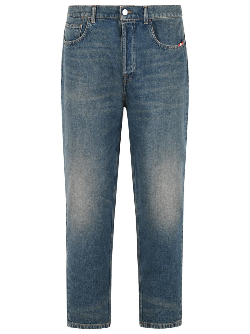 Amish Amish Jeremiah Blue Cotton Jeans Men - World Class Fashion
