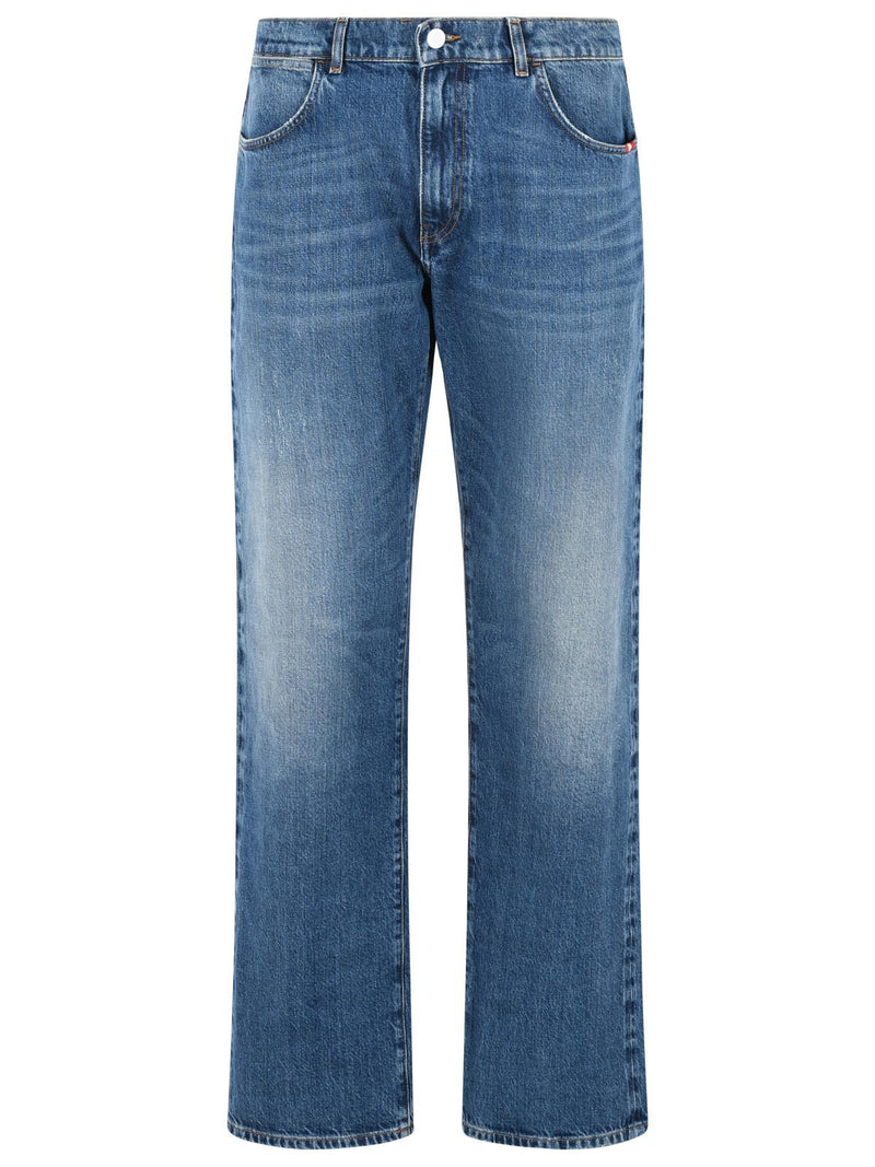 Amish Amish 'JAMES' Blue Cotton Jeans Men - World Class Fashion