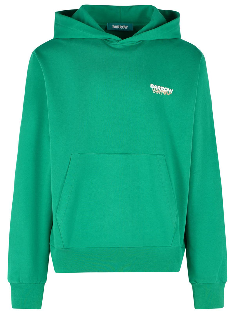 Barrow Barrow Green Cotton Sweatshirt Men - World Class Fashion