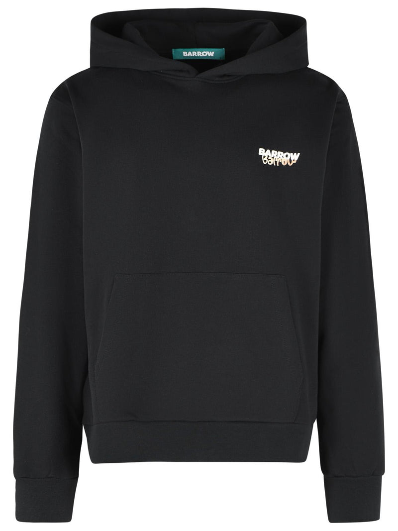 Barrow Barrow Black Cotton Sweatshirt Men - World Class Fashion