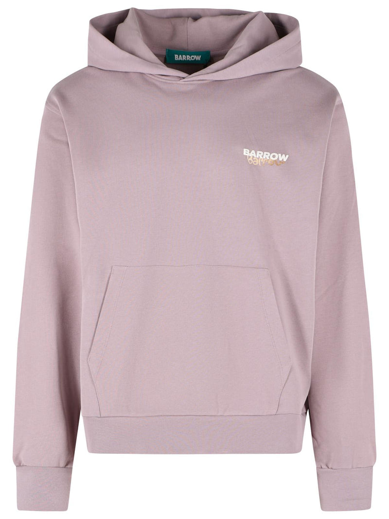 Barrow Barrow Smoke Pink Cotton Sweatshirt Men - World Class Fashion
