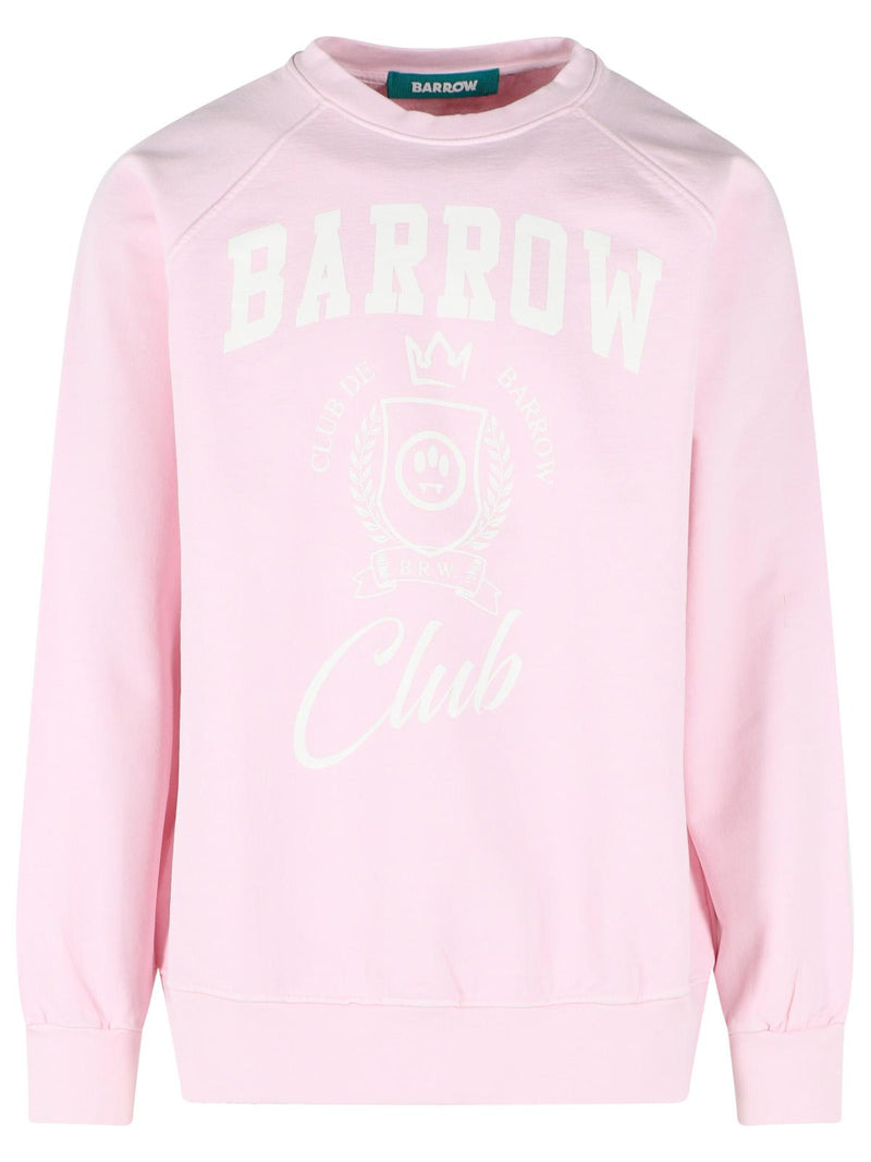 Barrow Barrow Pink Cotton Sweatshirt Men - World Class Fashion