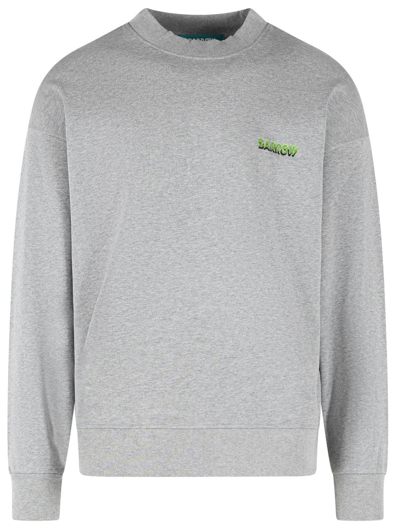 Barrow Barrow Gray Cotton Sweatshirt Men - World Class Fashion