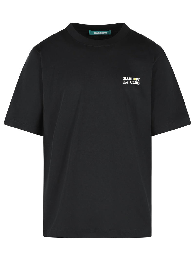 Barrow Barrow 'CLUB' Black Cotton T-shirt - World Class Fashion