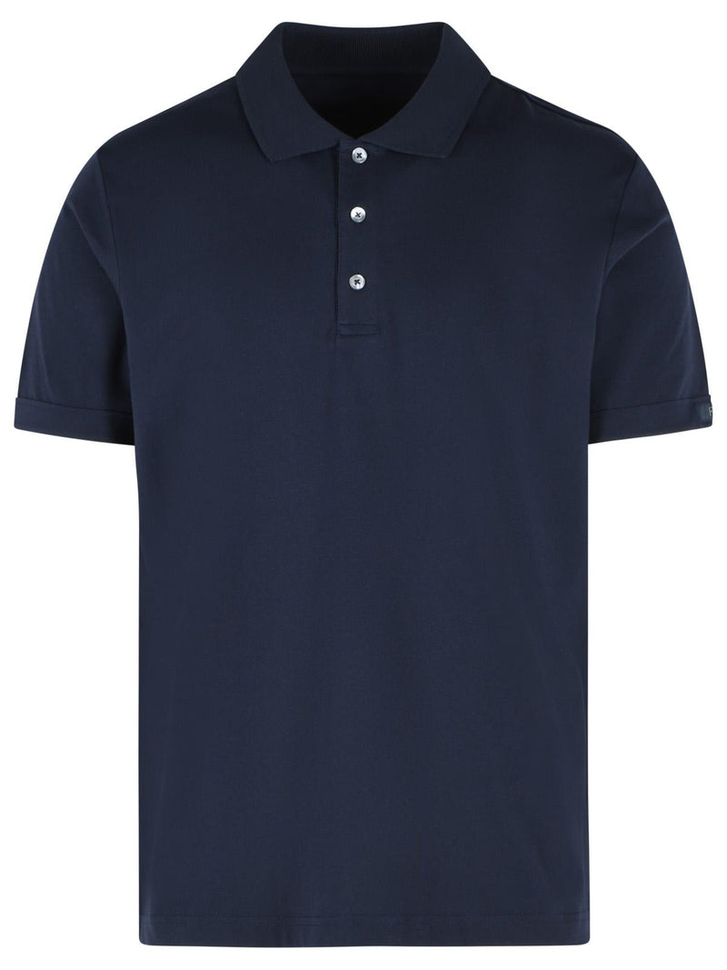 Fay Fay Navy Cotton Polo Shirt Men - World Class Fashion