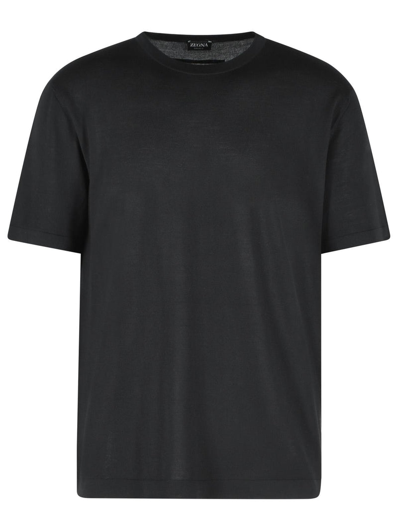 Zegna Zegna Wool Polo Shirt Black Men - World Class Fashion