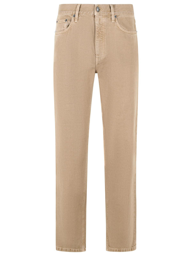 Zegna Zegna Cotton Jeans Beige Men - World Class Fashion
