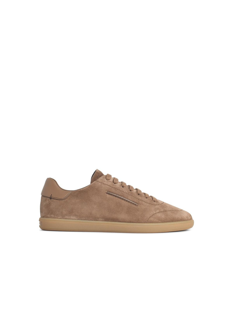 Zegna Zegna '232' Beige Suede Sneakers Men - World Class Fashion