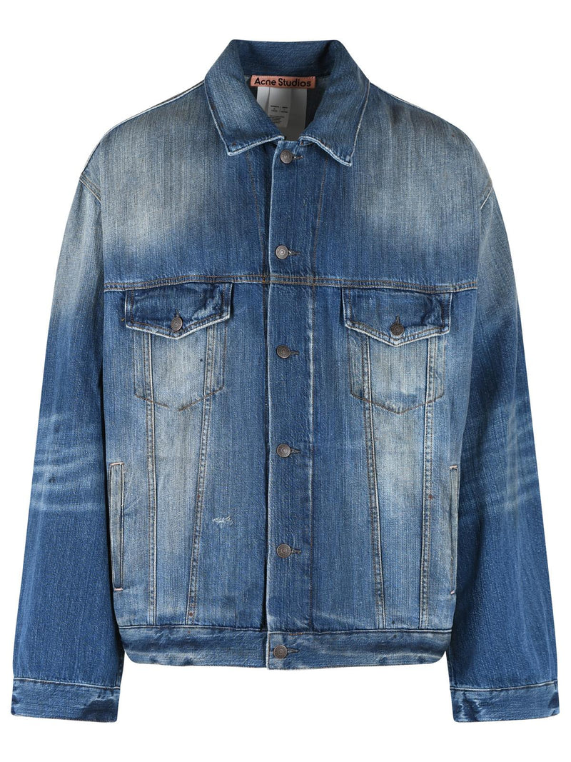 Acne Studios Acne Studios Washed Denim Jacket Blue Men - World Class Fashion